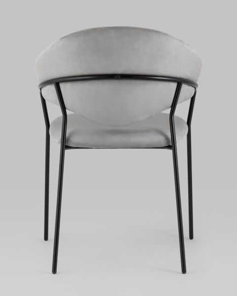 Стул Алексис искусственная замша серый