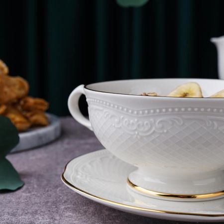 Бульонная пара 280 мл d 11,8 см h6 см Gold Aristocrat Noble [1]