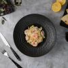 Тарелка глубокая 380 мл d 25 см h7,8 см для пасты, для супа Black Raw Wood P.L. Proff Cuisine [3]