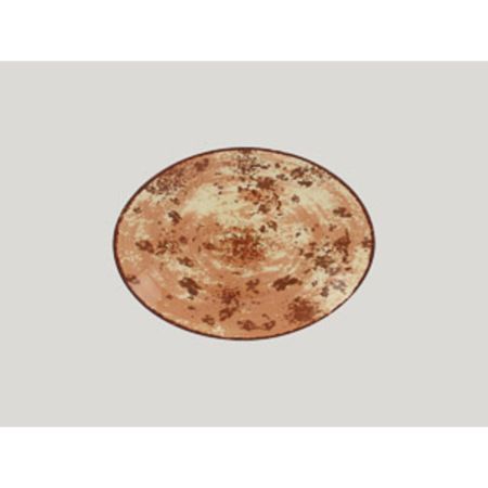 Тарелка RAK Porcelain Peppery овальная плоская 26*19 см, красный цвет