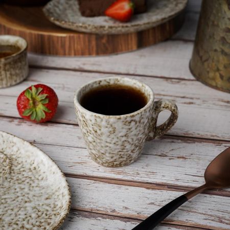 Кофейная пара 80 мл d 6,5 см h6 см Brown Spider Silk P.L. Proff Cuisine [6]