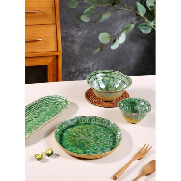 Тарелка с бортом d 22 см h2,7 см Green Frutti di Mare P.L. [1]