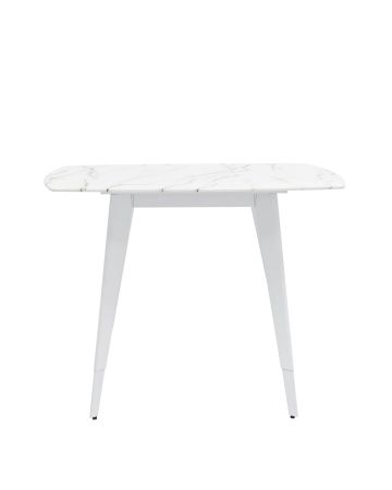 Стол обеденный Ричмонд 100*100 белый стеклянный