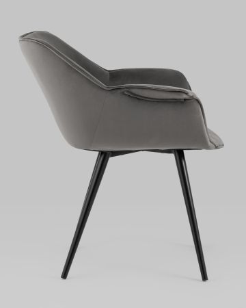 Стул Мэйсон велюр темно-серый