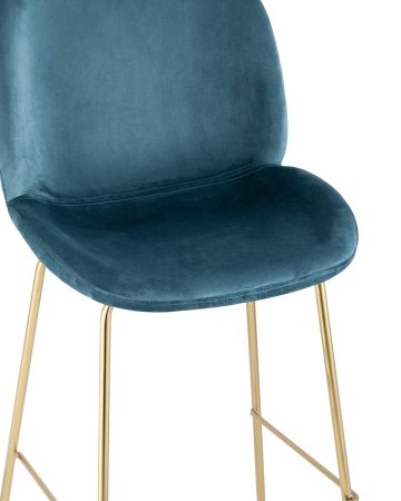 Стул барный Beetle со спинкой маренго