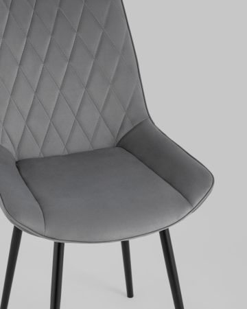 Стул Дарвин велюр тёмно-серый