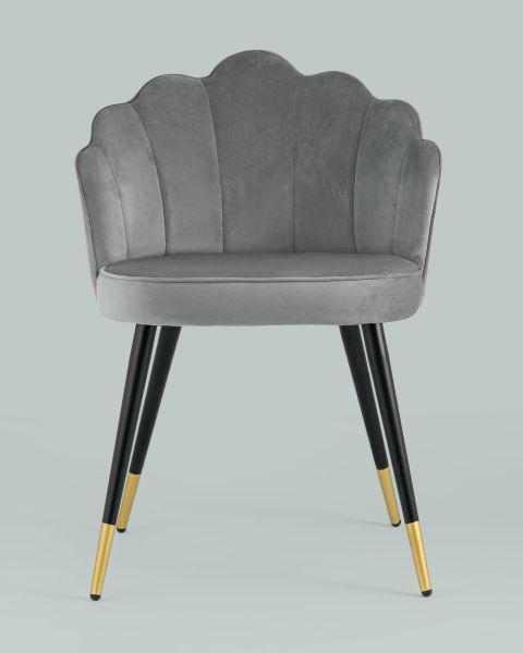 Стул Камилла велюр серый
