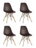 Стул Eames DSW коричневый x4