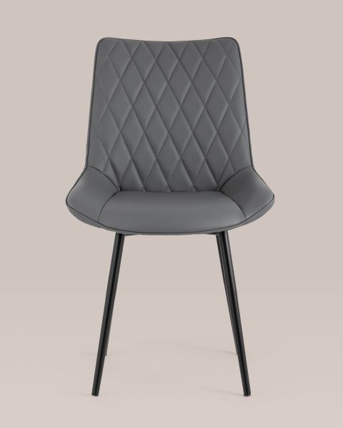 Стул Дарвин экокожа серый