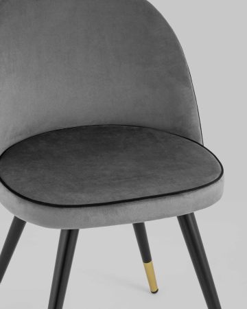Стул Gabi LUX велюр серый
