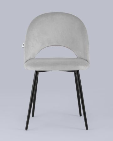 Стул Меган велюр светло-серый