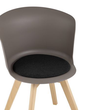 Стул Blossom с подушкой темно-бежевый