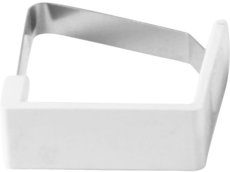 Зажим для скатерти белый /пластина MGprof /1/100/