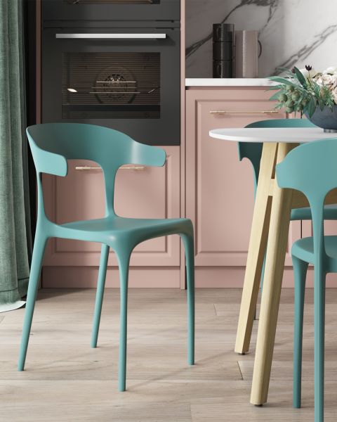 Стул Neo пластик темно-бирюзовый