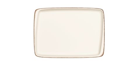 Блюдо прямоуг. 230*160 мм. Ретро коричневый край, форма Мув Bonna /1/12/1260/ ВДОХНОВЕНИЕ