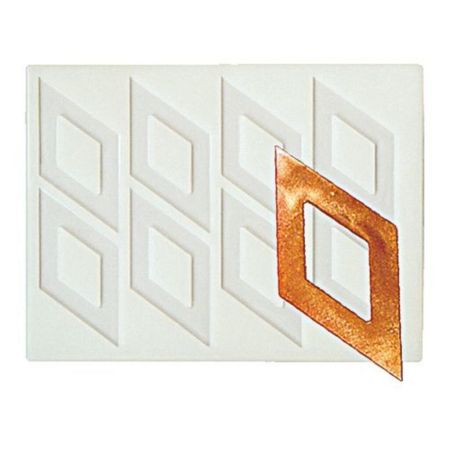 Форма кондитерская "Ромб" 8 ячеек 45*90 мм силикон P.L.