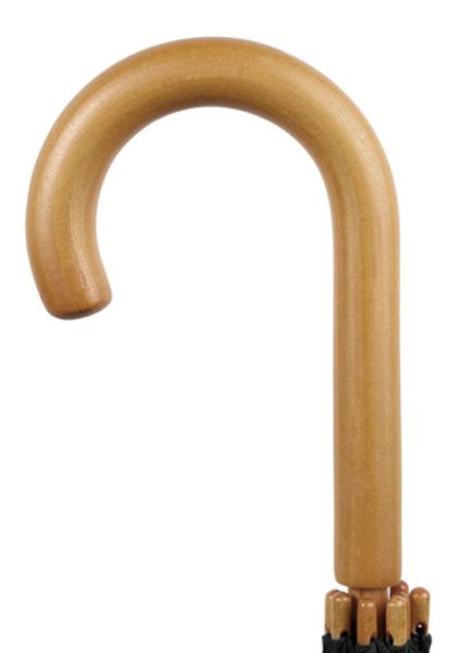 Зонт-трость механический серый, полиэстер