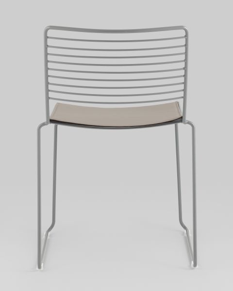 Стул обеденный Danny серый с подушкой