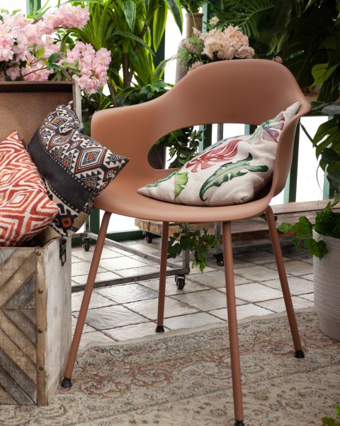 Стул Lady пластик коричневый