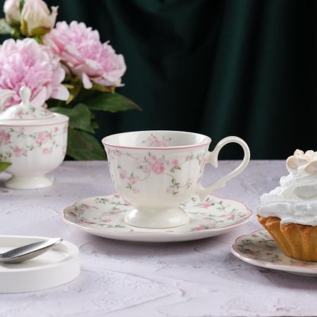 Чайная пара 200 мл d 9,3 см h7,3 см Retro Ritz-La Vie En Rose Noble [6]