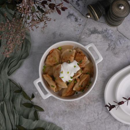 Бульонница 550 мл d 15,8 см h4,5 см с ручками белая фарфор P.L. Proff Cuisine [5]