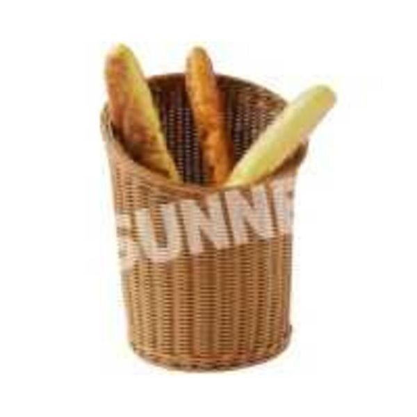 Корзина для хлеба и выкладки 32*28 см h42 см для багета ротанг бежевая SUNNEX