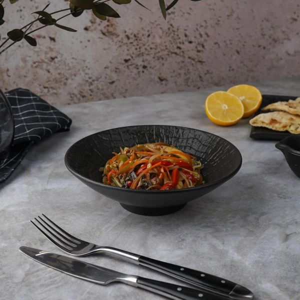 Салатник 400 мл d 18 см h5 cм Black Raw Wood P.L. Proff Cuisine [6]