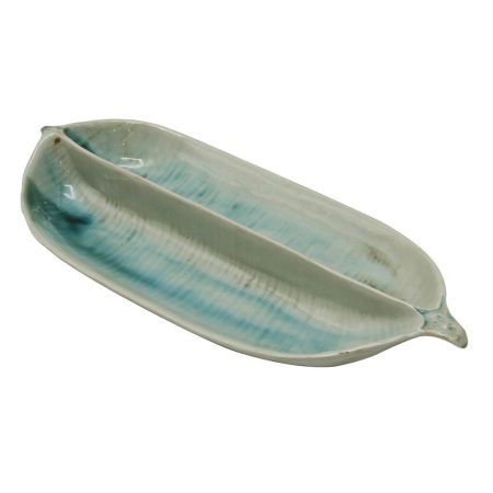 Блюдо овальное 32,8*15 см h4,5 см 2 секции Sea Blue Frutti di Mare P.L. [1]