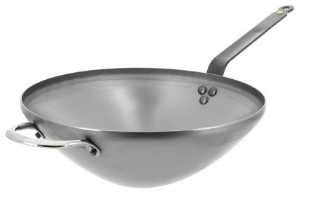 Сковорода Wok d=40 см. h=12,5 см. (индукция) с 2 ручками Mineral B De Buyer /1/3/ АКЦИЯ
