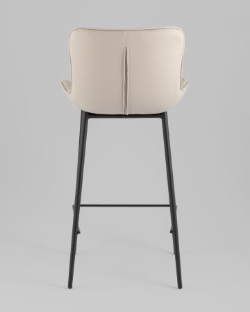 Стул полубарный Vault экокожа серый