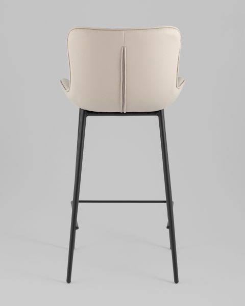 Стул полубарный Vault экокожа серый