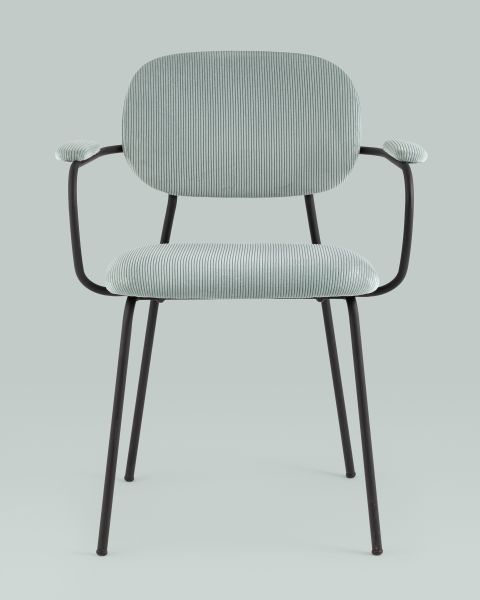 Стул Кэрол серо-голубой