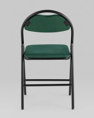 Стул складной Hagen велюр зелёный каркас черный