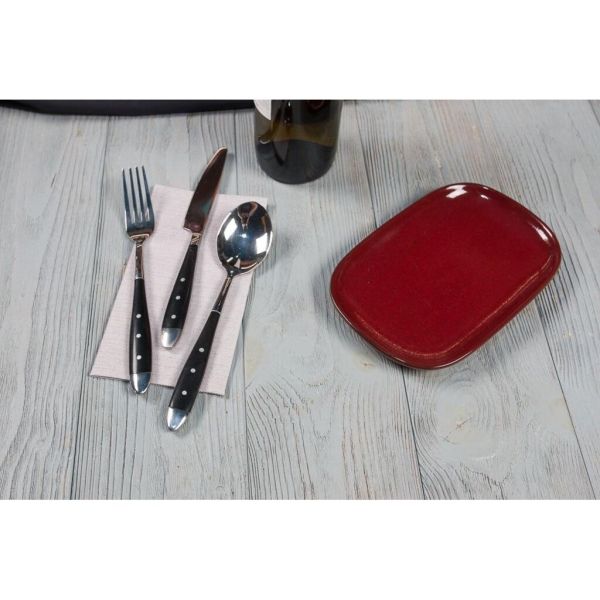 Блюдо овальное 20*13*1,9 см Evolution Dark Red P.L. Proff Cuisine [1]