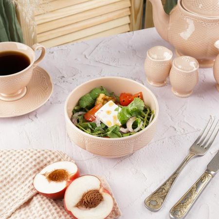 Салатник 800 мл d 14,6 см h7 см Aristocrat Peach Tea Stackable Noble [6]