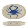 Блюдо овальное 29*18 см h2,5 см Crab Northern Blue Gray Frutti di Mare P.L. [1]