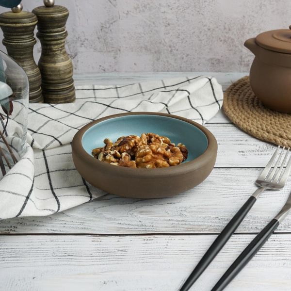 Салатник 300 мл d 14 см h4 cм Blue Matt New Brown Taiga P.L. [6]