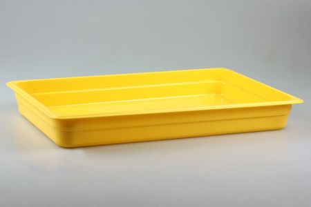 Гастроемкость 1/1 h= 65 мм. 530*325 мм. 8,5 л. п/п желтая /1/7/