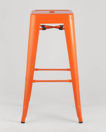 Стул барный TOLIX оранжевый глянцевый