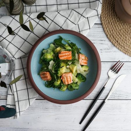 Салатник 800 мл d 21 см h5 cм Blue Matt New Brown Taiga P.L. [3]