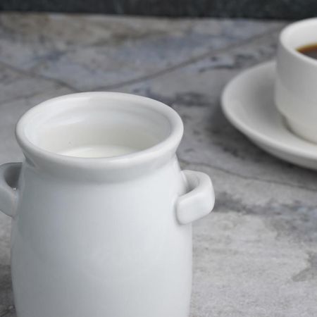 Соусник молочник 125 мл d 5,9 см h7,5 см круглый белый фарфор P.L. Proff Cuisine [6]