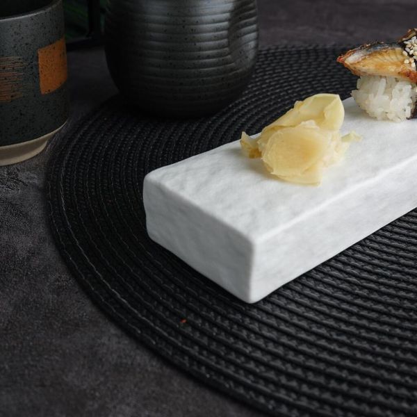 Блюдо прямоугольное 30,6*6 см h2,8 см White Matt Panasia P.L. Proff Cuisine [4]