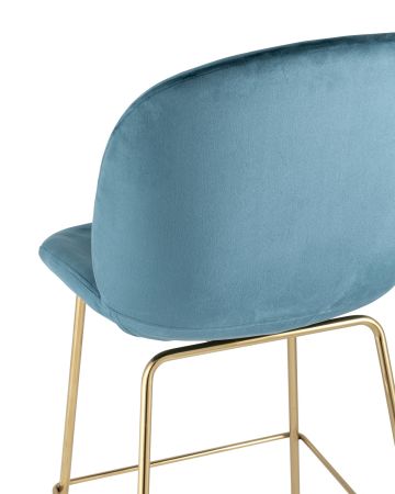 Стул барный Beetle со спинкой маренго