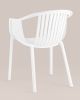 Стул с подлокотниками Kolstad пластик белый