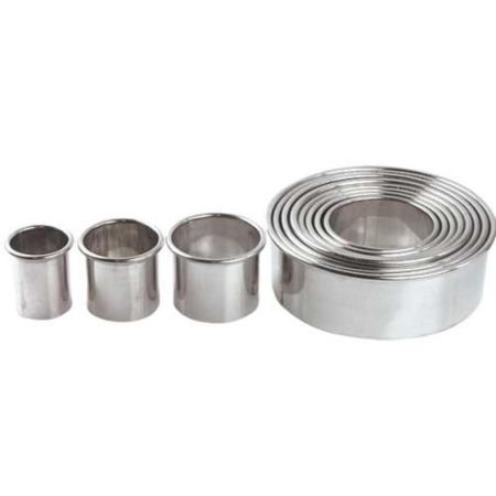 Набор кондитерских форм "Круг", 12 шт d 26/34/4/47/55/62/7/76/82/88/95/103 мм h 5 см P.L.