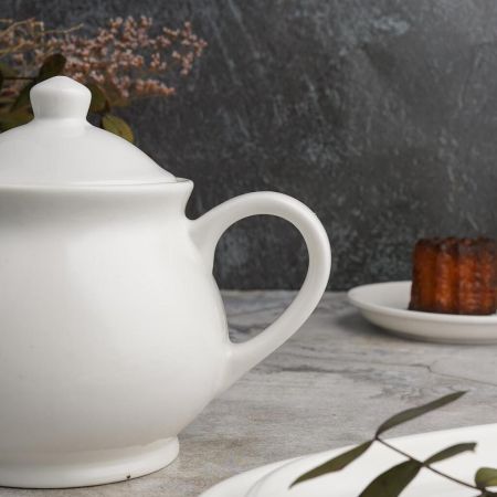 Чайник 620 мл d 12 см h13 см белый фарфор P.L. Proff Cuisine [1]