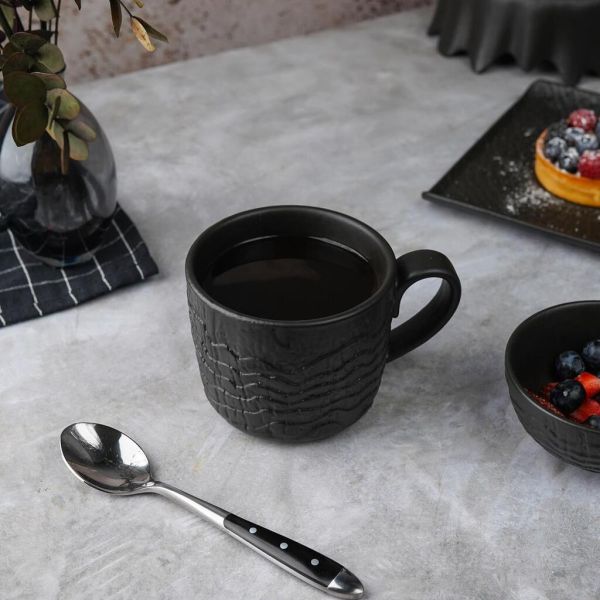 Кружка 370 мл d 9,7 см h8 см Black Raw Wood P.L. Proff Cuisine [6]