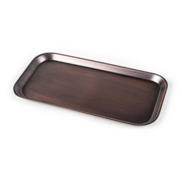 Блюдо прямоугольное 33*17 см (поднос) "Antique" h 1,5 см нерж. под медь P.L. Proff Cuisine