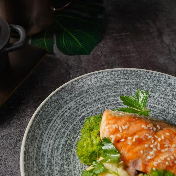 Тарелка d 22,4 см h3,5 см глазурь Glossy Stone Untouched Taiga P.L. Proff Cuisine [1]