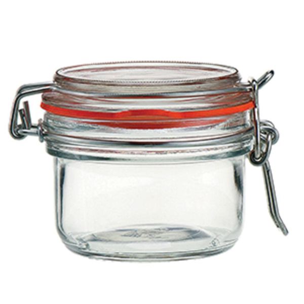 Банка для подачи и хранения 125 мл с крышкой и бугельным замком 8,5*8,5*6,5 см P.L. - BarWare